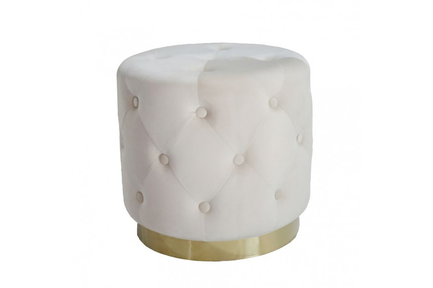 Sagebrook™ Cream Tufted Ottoman