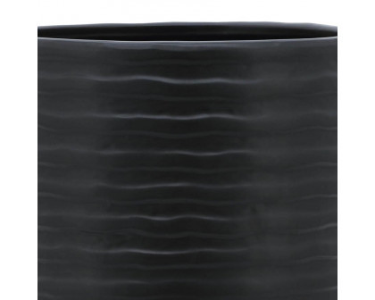 Sagebrook™ 10" Textured Planter With Stand - Black