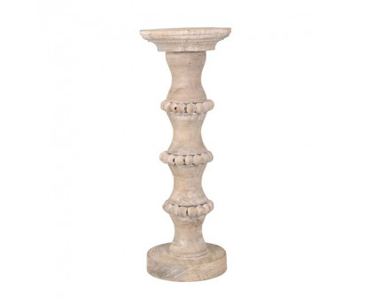 Sagebrook 14" Wooden Antique Style Candle Holder