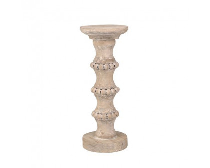 Sagebrook 14" Wooden Antique Style Candle Holder