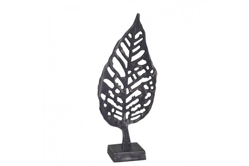 Sagebrook™ 18" Aluminum Leaf On Stand - Black Antique