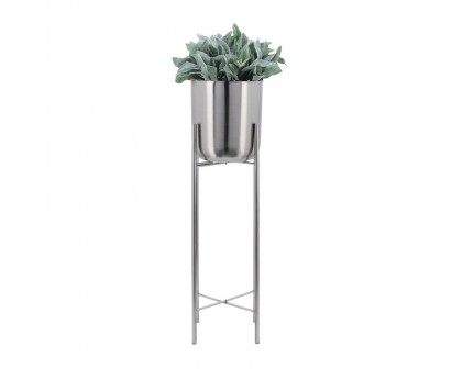 Sagebrook Metal Planters On Stand (Set Of 3)