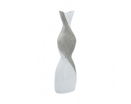 Sagebrook 24" Ceramic Twisted Vase