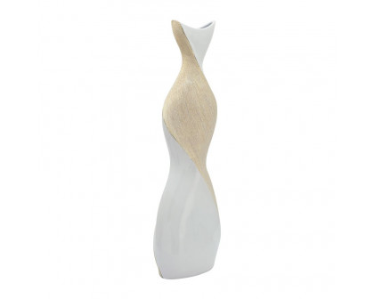 Sagebrook 24" Ceramic Twisted Vase