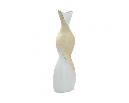 Sagebrook 24" Ceramic Twisted Vase