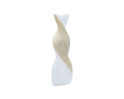 Sagebrook 24" Ceramic Twisted Vase