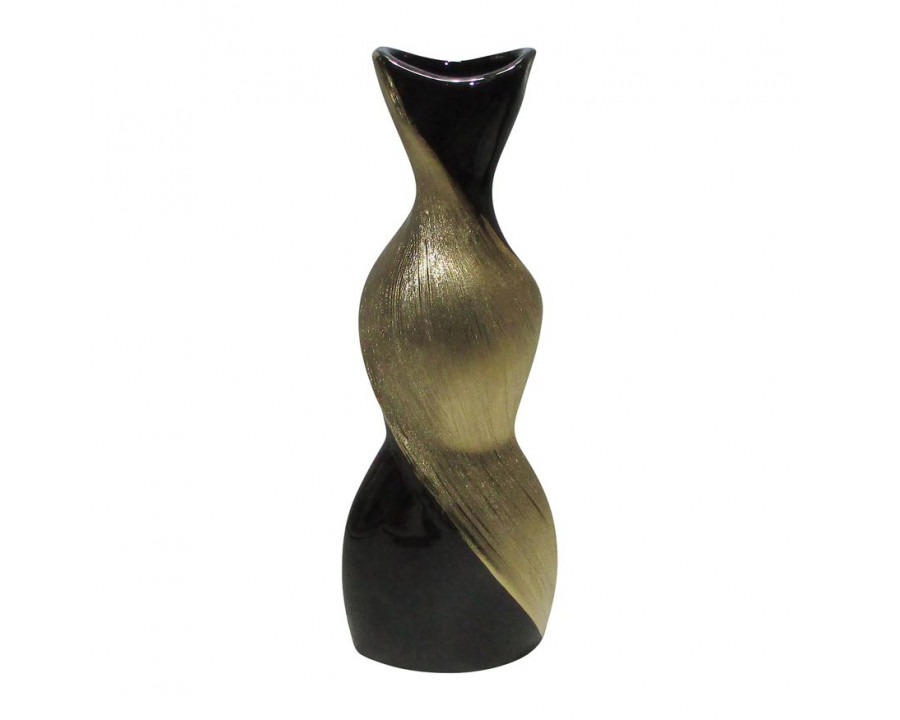 Sagebrook 24" Ceramic Twisted Vase