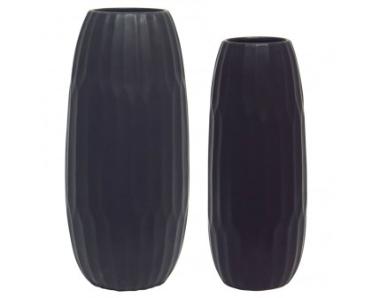 Sagebrook 16" Ceramic Vase - Black