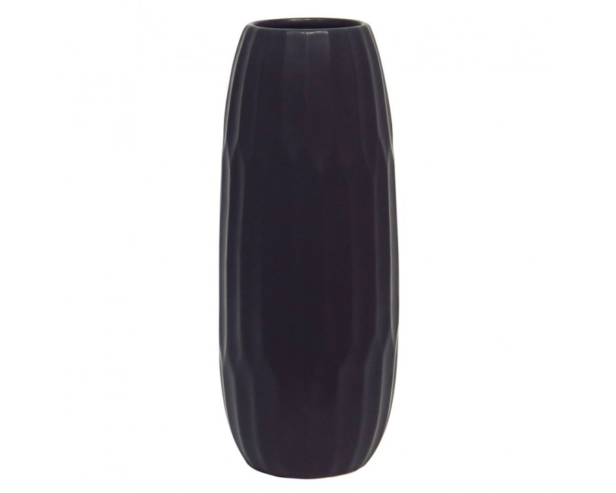 Sagebrook 14" Ceramic Vase - Black