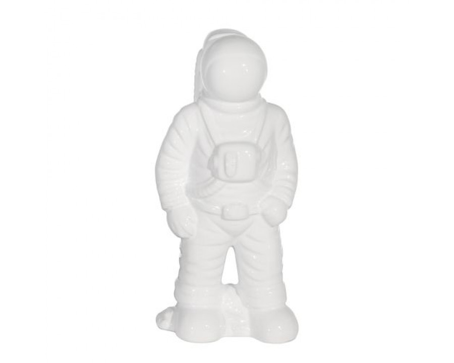 Sagebrook 12" Ceramic Astronaut Statuette - White