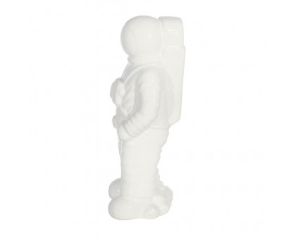 Sagebrook 12" Ceramic Astronaut Statuette - White