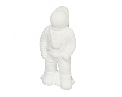 Sagebrook 12" Ceramic Astronaut Statuette - White