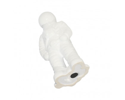 Sagebrook 12" Ceramic Astronaut Statuette - White