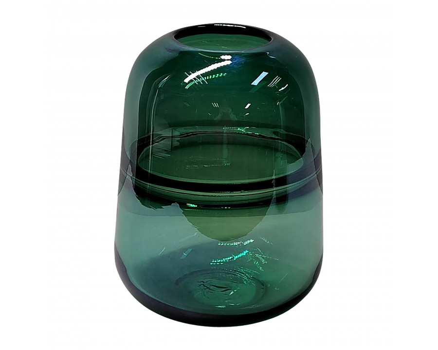 Sagebrook - 9" Glass Handmade Vase in Green