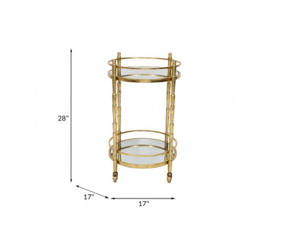 Sagebrook - Two Tier Metal Bar Cart