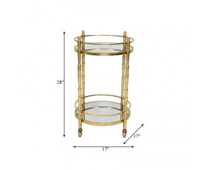 Sagebrook - Two Tier Metal Bar Cart