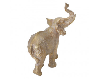 Sagebrook 12" Resin Elephant Decoration - Gold