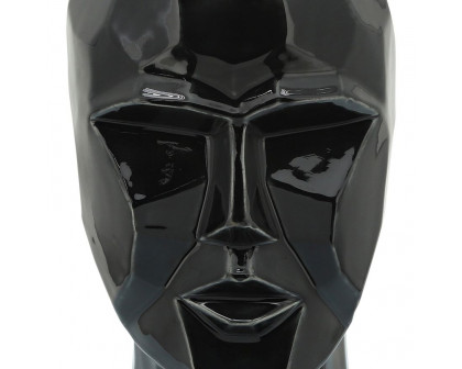 Sagebrook - 12" Ceramic Face Vase in Black