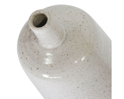 Sagebrook - 13" Ceramic Speckled Vase in Beige