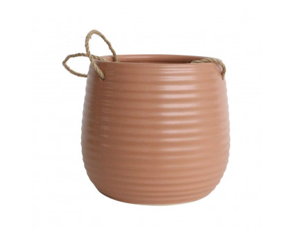 Sagebrook 6" Ceramic Dimpled Hanging Planter