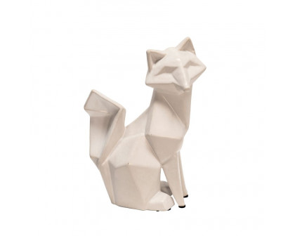 Sagebrook 10" Ceramic Modern Fox Figurine