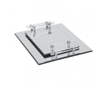 Sagebrook Mirrored Trays (Set Of 2)