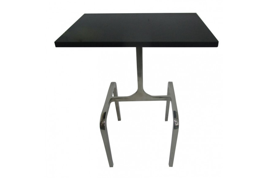 Sagebrook™ 4-Legged Marble Top Accent Table - Black