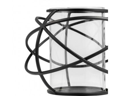 Sagebrook 6" Orb Candle Holders (Set Of 2) - Black