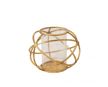 Sagebrook 6" Orb Candle Holders (Set Of 2) - Gold