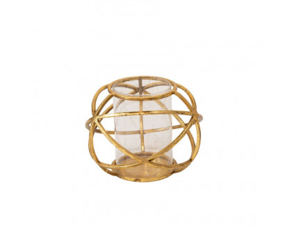 Sagebrook 6" Orb Candle Holders (Set Of 2) - Gold