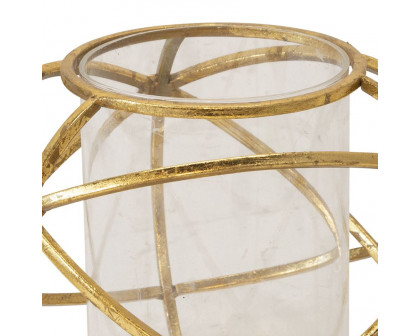 Sagebrook 6" Orb Candle Holders (Set Of 2) - Gold