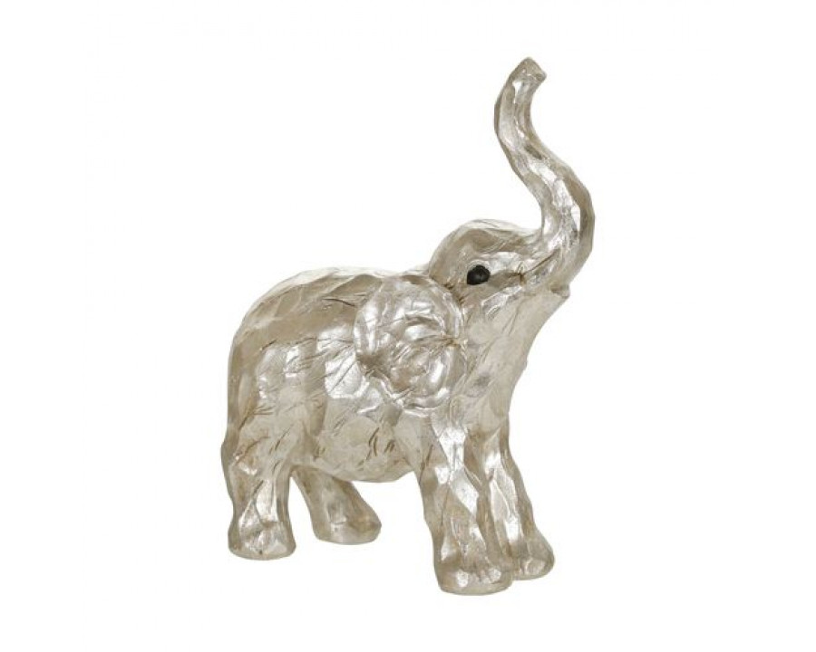 Sagebrook 11" Elephant Figurine - Silver