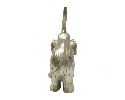 Sagebrook 8" Elephant Figurine - Silver