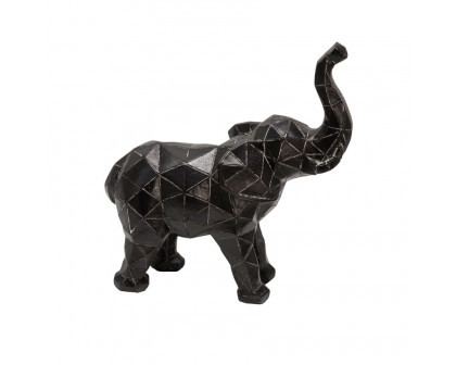 Sagebrook 8" Elephant Figurine - Black