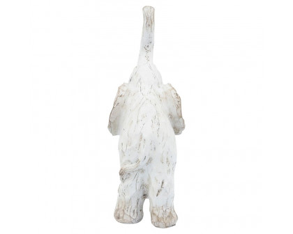 Sagebrook 11" Elephant Figurine - White