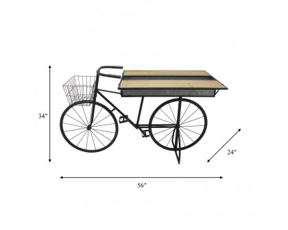 Sagebrook™ Metal/Wood Folding Bicycle Stand