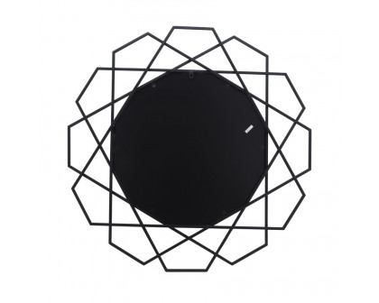 Sagebrook™ Metal Geometric Mirror - Black