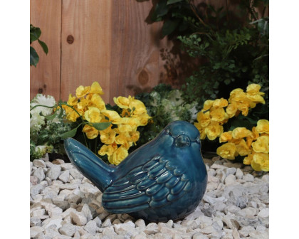 Sagebrook 10" Ceramic Bird Figurine - Turquiose