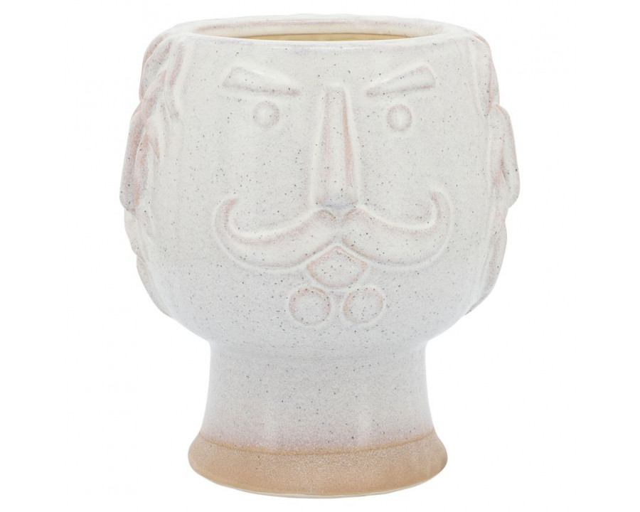 Sagebrook 6" Grandpa Face Planter - Ivory