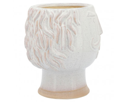 Sagebrook 6" Grandpa Face Planter - Ivory