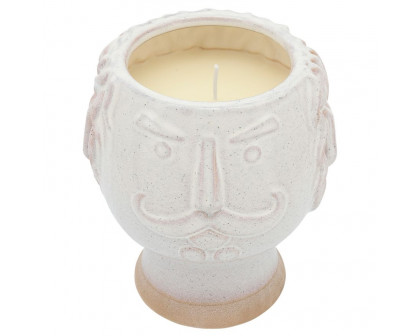 Sagebrook 6" Grandpa Face Planter - Ivory