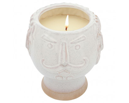 Sagebrook 6" Grandpa Face Planter - Ivory