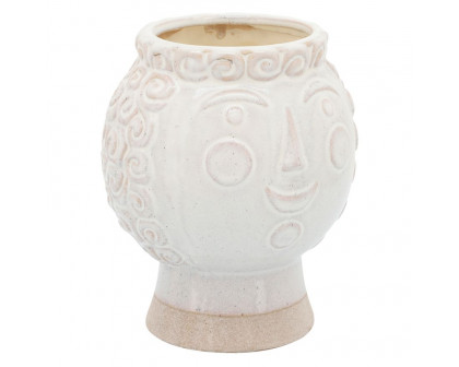 Sagebrook™ 6" Grandma Face Planter - Ivory