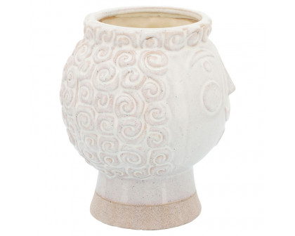 Sagebrook™ 6" Grandma Face Planter - Ivory