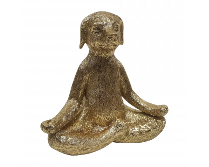 Sagebrook 7" Polyresin Yoga Dog