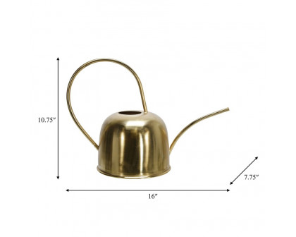 Sagebrook Metal 11" Watering Can - Gold