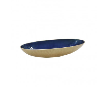 Sagebrook 21"/24" Aluminum Oval Bowl (Set Of 2) - Blue