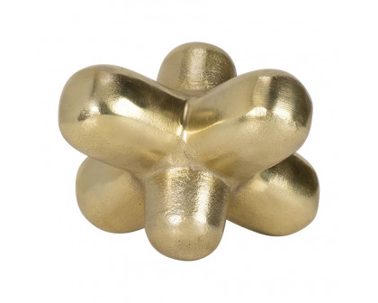 Sagebrook 8" Metal Geometric Orb - Gold