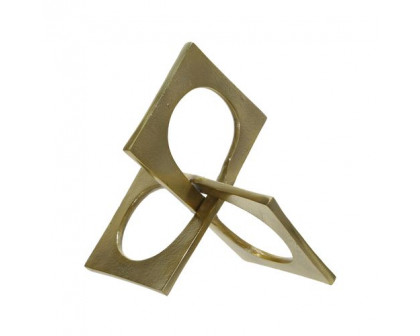 Sagebrook 9" Metal Linked Square Decor