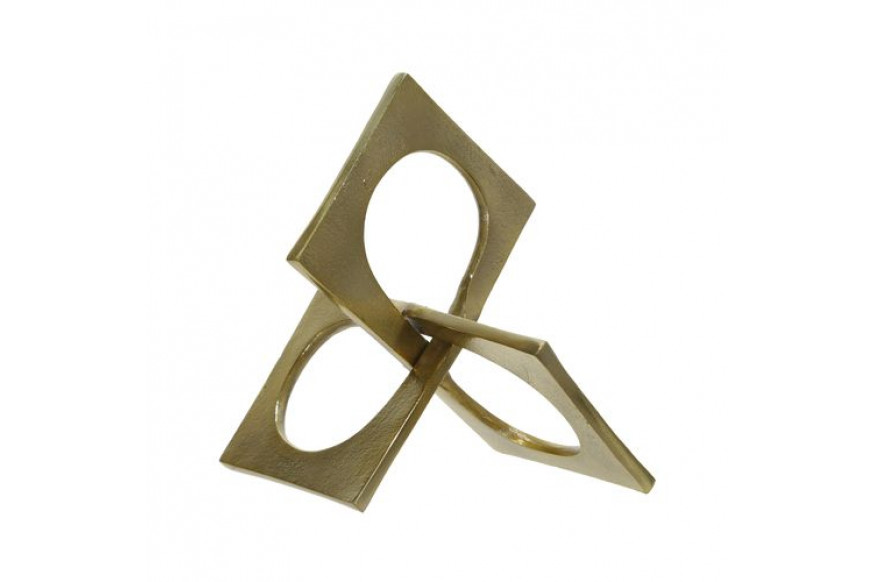 Sagebrook™ 9" Metal Linked Square Decor - Gold